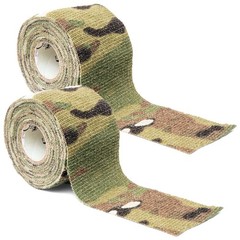 Heavy Duty Camo Form Wrap, Adds Grip, Multicam, 2″x144″, 2Pk
