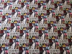 Taylor Swift The Eras Tour Image on 100% Cotton Fabric 1/4 Yard : 9″ x 57″