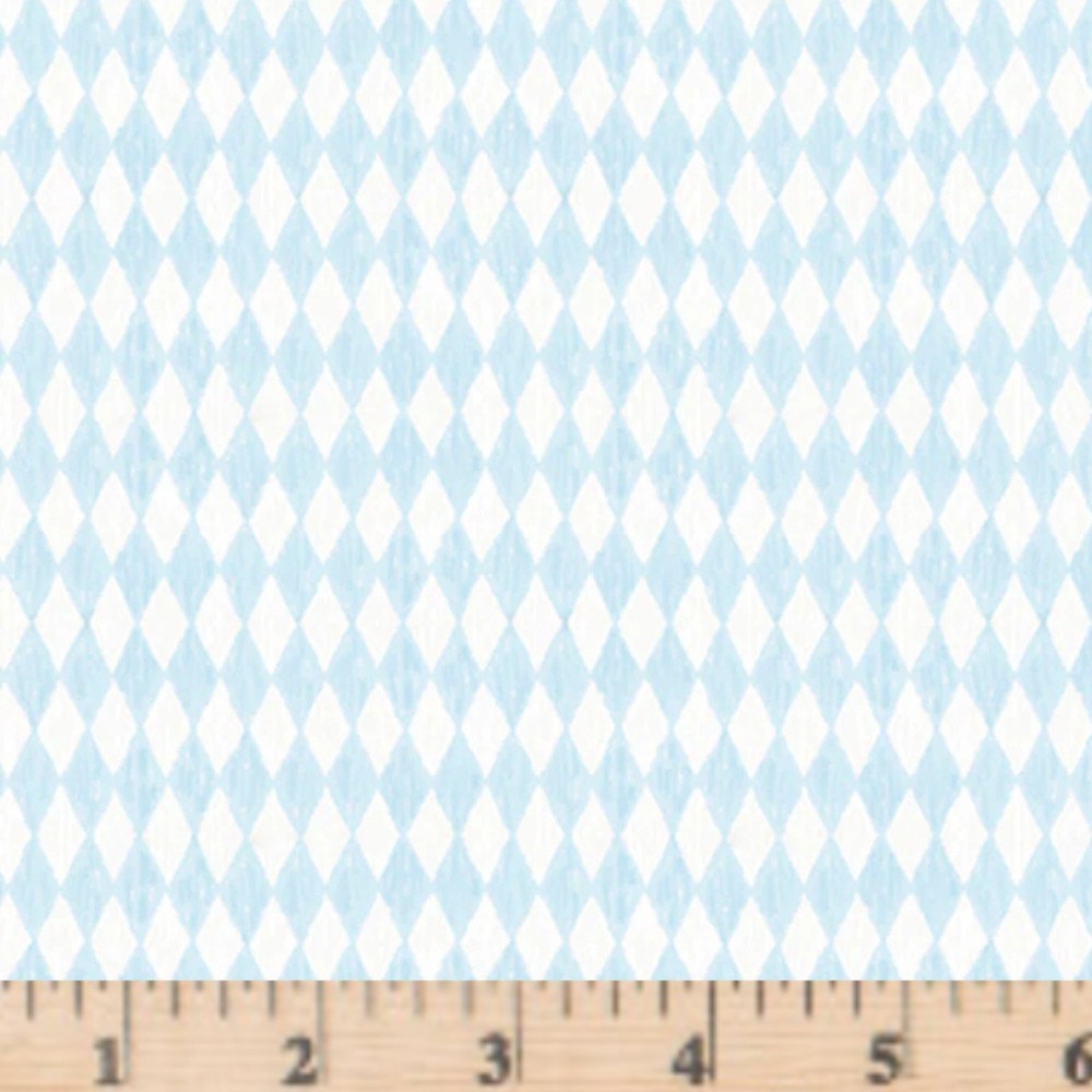 Frost & Fable Set Diamonds Lt Blue 05802 WLB Cotton Fabric by the half yd