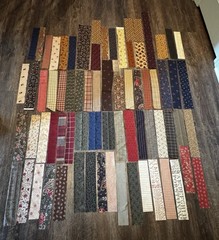 Quilting Fabric Strips Lot 204 pc – Variety of Colors, Sizes and Patterns- Moda