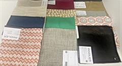 Fabric Samples Square Piece Pindler Lot of 70 PC Multi Color Design