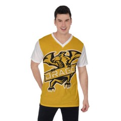 Drago All-Over Print V-Neck T-Shirt