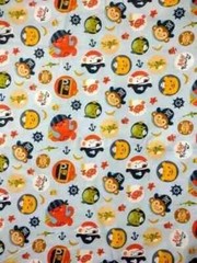 nautical ocean ship pirate fun fabric 20 by 21 inch
