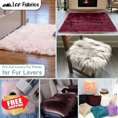Ice Fabrics Baby Blue 30×30 Inch Faux Fur