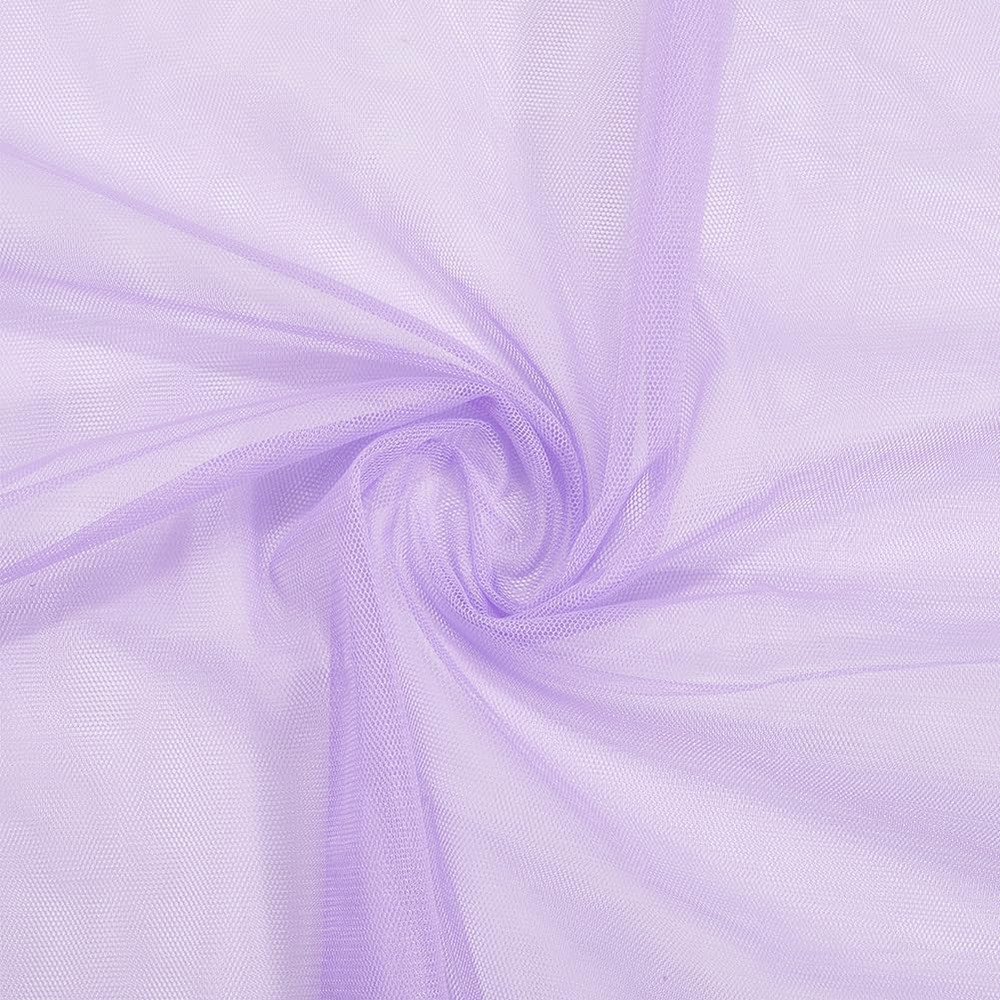 63 Inch Purple Netting Mesh Fabric Soft Polyester Mosquito Cloth Wedding Voile S