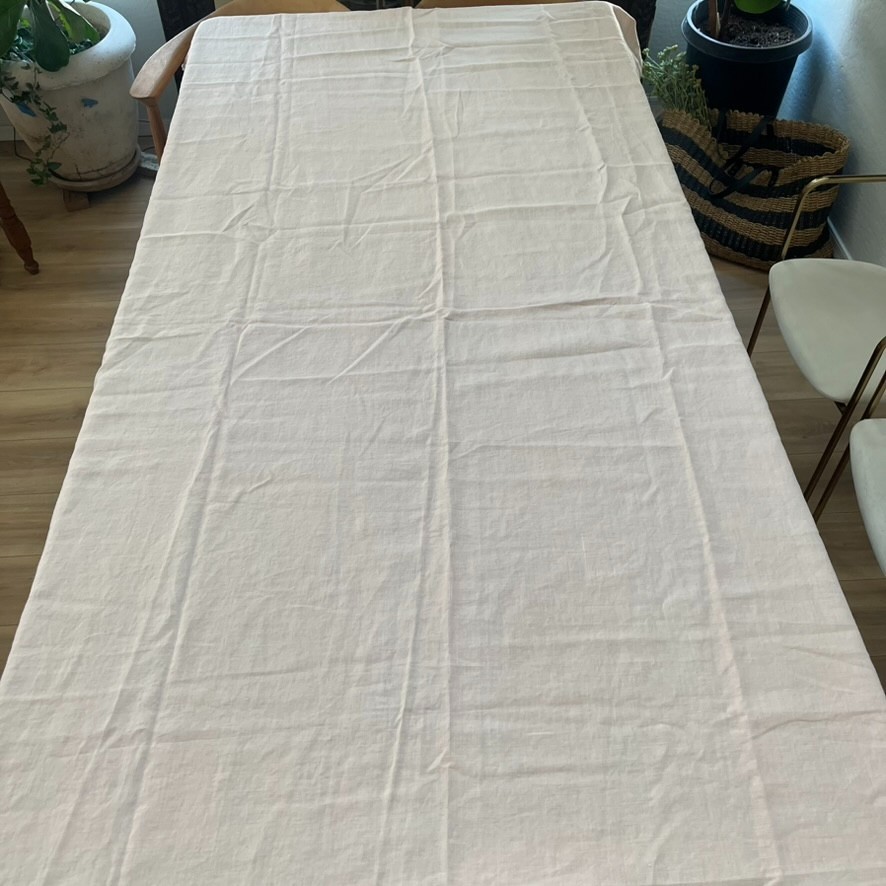 Light Blush Pink Linen Fabric