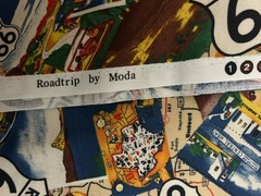 Route 66 Toad Trip Postcards By Moda Cotton Fabric 6 1/3 Yards