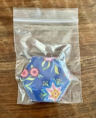 40 Pc Precut 1″ Finished Hexagons 3/8 Seam Riley Blake “Kipling Gardens”