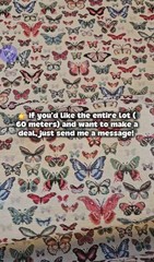 🦋 Premium European Butterfly Gobelin Fabric – Sold by the Yard 🦋