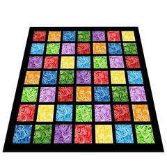 5″x5″ 50pcs Cotton Fabric Squares for Sewing Quilting Supplies- Paisley