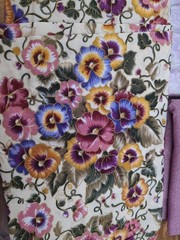 Lot of Fabric, Pink & Purple, Floral and Chevron, 1lb 4oz