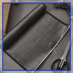 Tela De Fibra De Carbono-2X2 Tejido De Sarga 3KILO 220G 6.5 Ft X 12” Paquete De