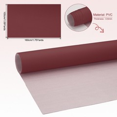 Synthetic leather sheet 63×39.4in, PU vinyl fabric, for red wine