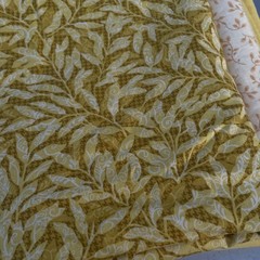 Vintage Quilting / Craft Fabric Yellows Patterns Florals Solids