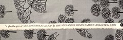 Alexander Henry A Ghastlie Grove 2021 Fabric Slate Gray/Black Tree