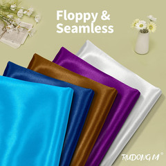 Aqua Blue Satin Fabric by the Yard, 1 Yard X 60 Inch Wide Silky Charmeuse Satin