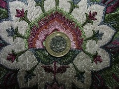 iLiv Embroidered Curtain Fabric 1.7 Metres Jaipuri Mulberry Cushion Blinds