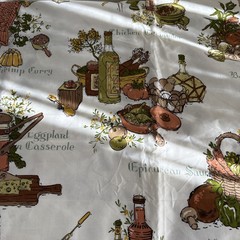 A Waverly Bonded Fabric “Brunch” 100% Pure Combed U,S. Cotton 100×36 Inches.