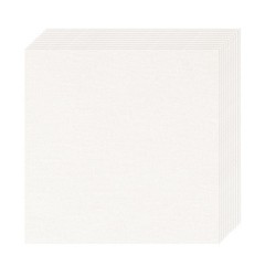 10 PCS Cotton Embroidery Fabric PreCut Squares Natural Color 20×20 Inch