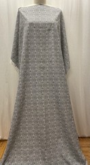 100% Fine Cotton Poplin Printed Gray White Joann Fabric 1 .5 Yard Long 45″ W