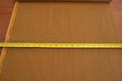 By 1/2 Yd, Gold & Black Checked Quilt Cotton, Marcus, Railroad Ties, Burgos,B640