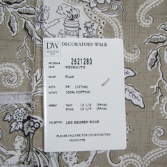 Decorators Walk 100% Cotton Fabric Cherubs Weymouth 3 Designer Samples NWT