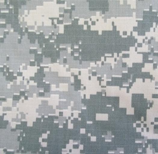 ACU Army Digital Nylon Cotton Ripstop Fabric Ny/Co 56″ W Camo Camouflage By Yard