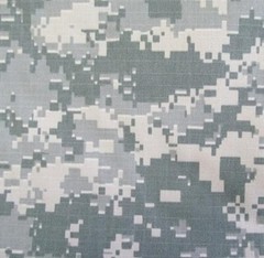 ACU Army Digital Nylon Cotton Ripstop Fabric Ny/Co 56″ W Camo Camouflage By Yard