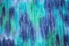 SILVER RAIN ON BLUES, GREEN AND PURPLE FROM HOFFMAN – 100% COTTON FABRIC
