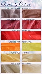 Dusty/Rose Crystal Sheer Organza Fabric By the Yard 161