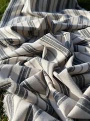 Heavy Weight Softened Linen Cotton Fabric By The Yard 200g/m2 – Upholstery