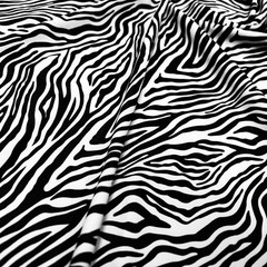 Animal Print Zebra 4 way Stretch Spandex Fabric 60″ wide by Yard for Swimwear