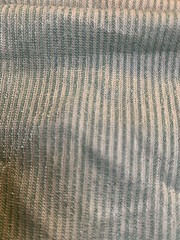Remnant Vintage semi sheer Sparkling Turquoise Lurex Stripe Knit fabric