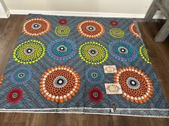 Jashion And Zuma Block Wax Print Fabric Approx 7 Yards 2
