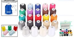 Multi-Purpose Mercerized Cotton Thread 50S/3 600M for Sewing Quilting Embroidery