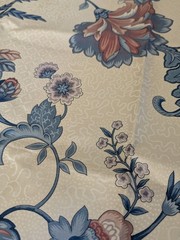 VTG Fabric Stanley King Studio Glazed Chintz Upholstery Teflon Sconset Rose 90s