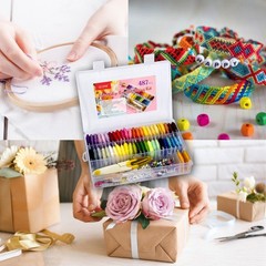 400+Pcs Friendship Bracelet String Kit Making small, 1 box