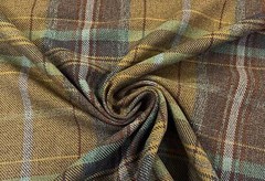 Grampian Check Faux Wool Fabric Material – BEDLINGTON