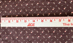Vintage Brown Orange Ditzy Floral Cotton Fabric BTHalfY #36