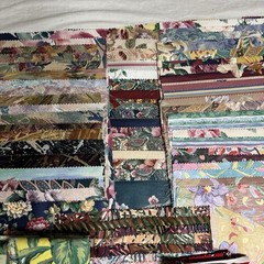 Large Upholstery Fabric Sample Lot 254 Pc Floral Designer Swatches Craft Quilt