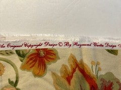 Mill Creek Floral EGGSHELL Drapery Curtain Valance Pillow Sewing Fabric 2.44 YDS