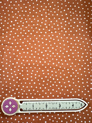 FERN SCRAP 10X22″ Autumn or Spring Orange~Tangerine Ditzy Dots Premium Cotton