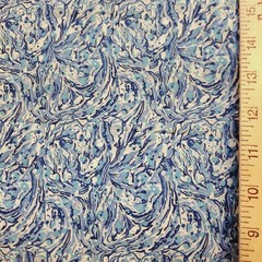 Liberty of London Tana Cotton Lawn – “Marble Peak” Marbled Blues on White