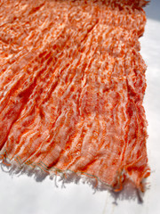 Unique Natural Fabrics: Funky, Sheer, Textured Cotton Linen,Fabric By 2 Meters.