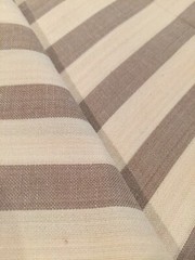 60% Silk 40% Cotton All Natural Fabric Stripped Brown And Ivory Sold By Yard