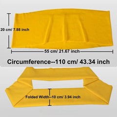 43.34×7.88 Inch Red 01 Soft Cotton Stretch Ribbing Fabric Cuffs Collar Trim