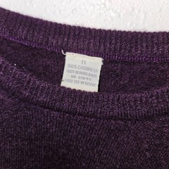 100% Cashmere Sweater Cutter Lot READ AS IS Purple Red Blue Flaws 1 lb 2 oz