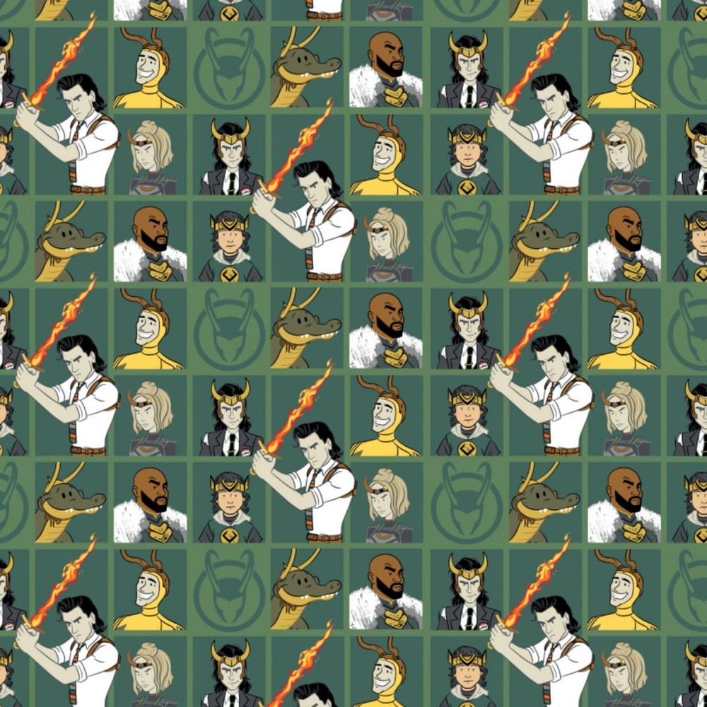 Marvel Fabric Loki Nexus Event 100% Cotton From Camelot BTY
