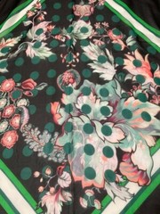 Authentic Roberto Cavalli, Made in Italy. Pure silk chiffon luxury fabric