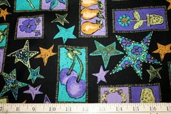 SHADOW AND SHINE ON BLACK FRON AE NATHAN – 100% COTTON FABRIC